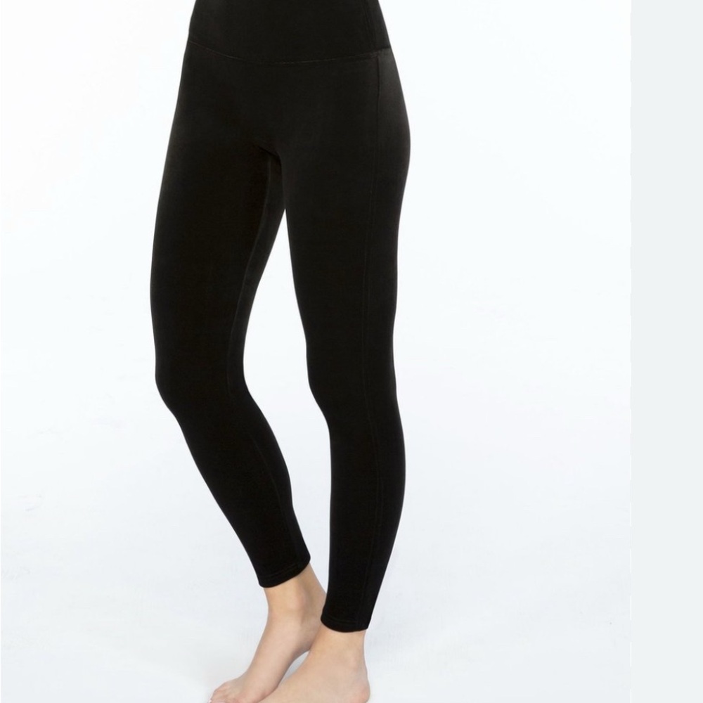 SPANX Black Velvet Leggings